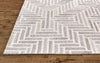 Feizy Asher 8768F Gray/Ivory Area Rug Detail Image