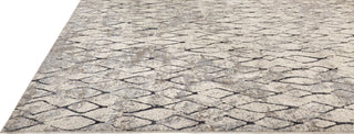 Feizy Kano 3872F Ivory/Gray Area Rug Corner Image with Rug Pad