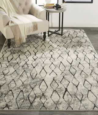 Feizy Kano 3872F Ivory/Gray Area Rug Lifestyle Image