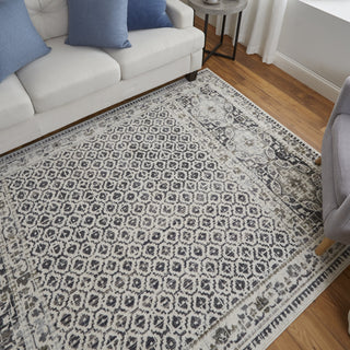 Feizy Kano 3874F Ivory/Gray Area Rug Lifestyle Image