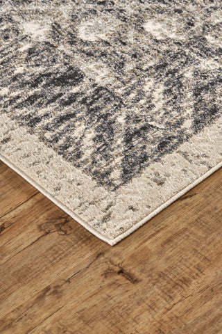 Feizy Kano 3875F Black/Ivory Area Rug Lifestyle Image