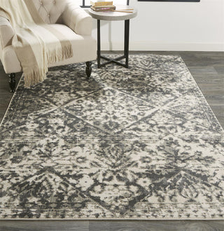 Feizy Kano 3876F Gray/Ivory Area Rug Lifestyle Image