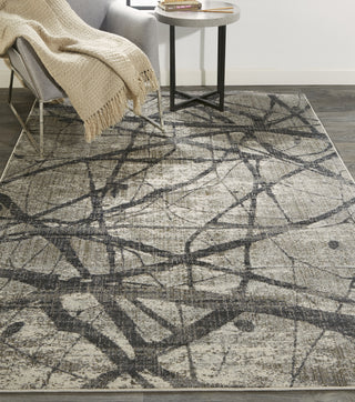 Feizy Kano 3877F Gray Area Rug Lifestyle Image