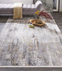 Feizy Cadiz 3887F Ivory/Gray Area Rug Lifestyle Image Feature