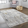 Feizy Cadiz 3887F Ivory/Gray Area Rug Lifestyle Image