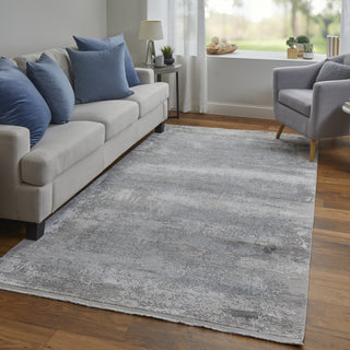 Feizy Cadiz 3888F Gray/Silver Area Rug Lifestyle Image