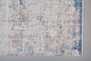 Feizy Cadiz 3889F Ivory/Blue Area Rug Detail Image