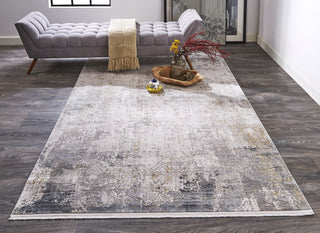 Feizy Cadiz 3892F Ivory/Gray Area Rug Lifestyle Image Feature