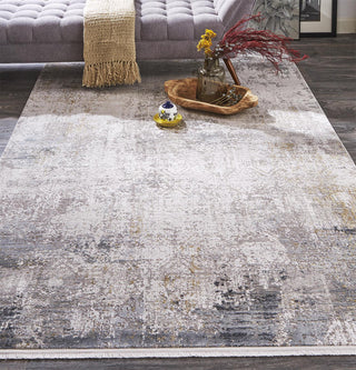 Feizy Cadiz 3892F Ivory/Gray Area Rug Lifestyle Image