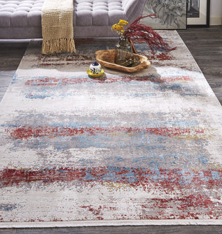 Feizy Cadiz 3902F Gray/Blue Area Rug Lifestyle Image