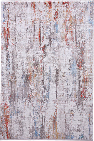 Feizy Cadiz 3903F Gray/Red Area Rug main image