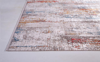 Feizy Cadiz 3903F Gray/Red Area Rug Detail Image