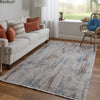 Feizy Cadiz 3903F Gray/Red Area Rug Lifestyle Image