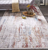 Feizy Cadiz 3903F Gray/Red Area Rug Lifestyle Image