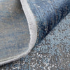 Feizy Cadiz 39FWF Blue/Gray Area Rug Corner Image with Rug Pad