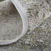 Feizy Cadiz 39FXF Green/Gray Area Rug Corner Image with Rug Pad