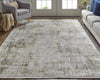 Feizy Cadiz 39FXF Green/Gray Area Rug Lifestyle Image Feature