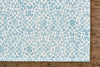 Feizy Rhett I8068 Blue/Ivory Area Rug Corner Image