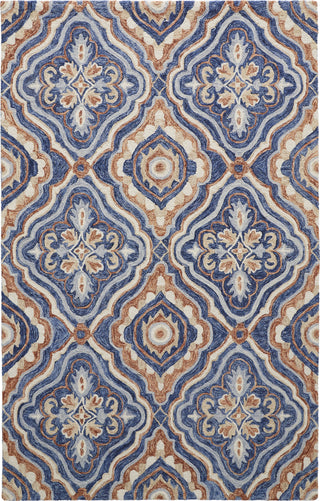 Feizy Rhett I8072 Blue/Rust Area Rug main image