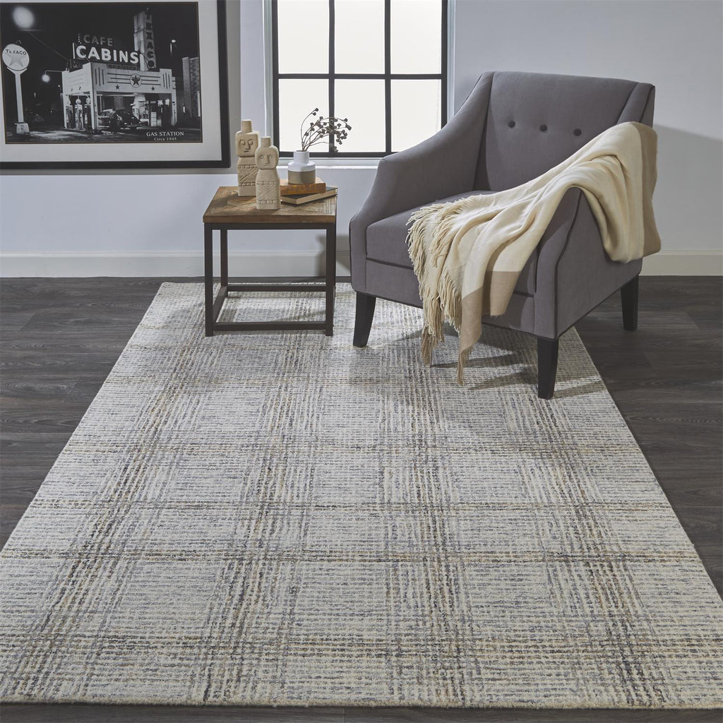 Feizy Belfort 8668F Ivory/Gray Area Rug Lifestyle Image Feature