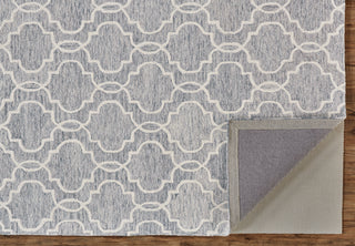 Feizy Belfort 8775F Gray/Ivory Area Rug Corner Image