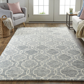 Feizy Belfort 8775F Gray/Ivory Area Rug Lifestyle Image