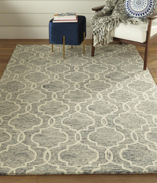 Feizy Belfort 8775F Gray/Ivory Area Rug Lifestyle Image