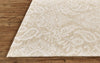 Feizy Belfort 8776F Tan/Ivory Area Rug Corner Image with Rug Pad