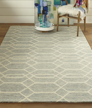 Feizy Belfort 8777F Blue/Ivory Area Rug Lifestyle Image