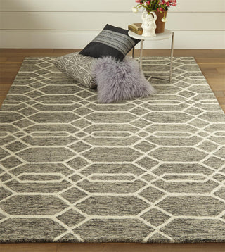 Feizy Belfort 8777F Gray/Ivory Area Rug Lifestyle Image