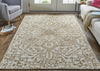 Feizy Belfort 8778F Ivory/Brown Area Rug Lifestyle Image