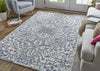 Feizy Belfort 8778F Ivory/Navy Area Rug Lifestyle Image Feature