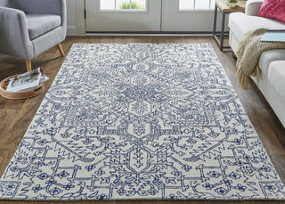 Feizy Belfort 8778F Ivory/Navy Area Rug Lifestyle Image