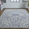 Feizy Belfort 8778F Ivory/Navy Area Rug Lifestyle Image