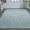 Feizy Belfort 8778F Teal Area Rug Lifestyle Image