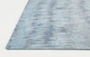 Feizy Dryden 8787F Blue/Gray Area Rug Corner Image with Rug Pad