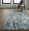 Feizy Dryden 8788F Gray/Teal Area Rug Lifestyle Image Feature