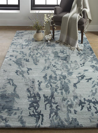 Feizy Dryden 8788F Gray/Teal Area Rug Lifestyle Image