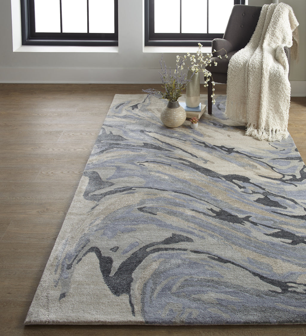 Feizy Dryden 8790F Blue/Beige Area Rug Lifestyle Image Feature
