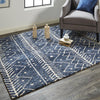 Feizy Colton 8318F Blue/Beige Area Rug Lifestyle Image Feature
