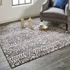 Feizy Colton 8627F Gray/Ivory Area Rug Lifestyle Image Feature