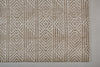 Feizy Colton 8791F Tan Area Rug Corner Image with Rug Pad