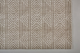 Feizy Colton 8791F Tan Area Rug Corner Image with Rug Pad
