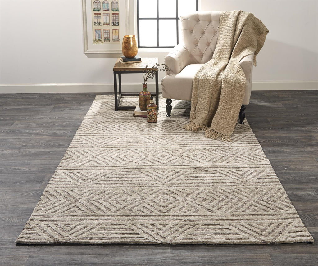 Feizy Colton 8791F Tan Area Rug Lifestyle Image Feature