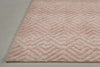 Feizy Colton 8792F Pink Area Rug Corner Image with Rug Pad