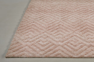 Feizy Colton 8792F Pink Area Rug Corner Image with Rug Pad