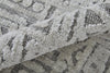Feizy Colton 8793F Gray/Silver Area Rug Corner Image