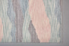 Feizy Brinker 8795F Blue/Pink Area Rug Corner Image with Rug Pad