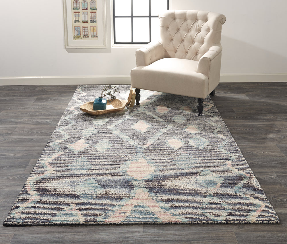 Feizy Brinker 8796F Gray/Blue Area Rug Lifestyle Image Feature
