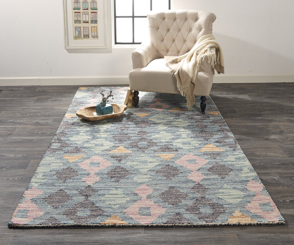 Feizy Brinker 8797F Blue/Gray Area Rug Lifestyle Image Feature